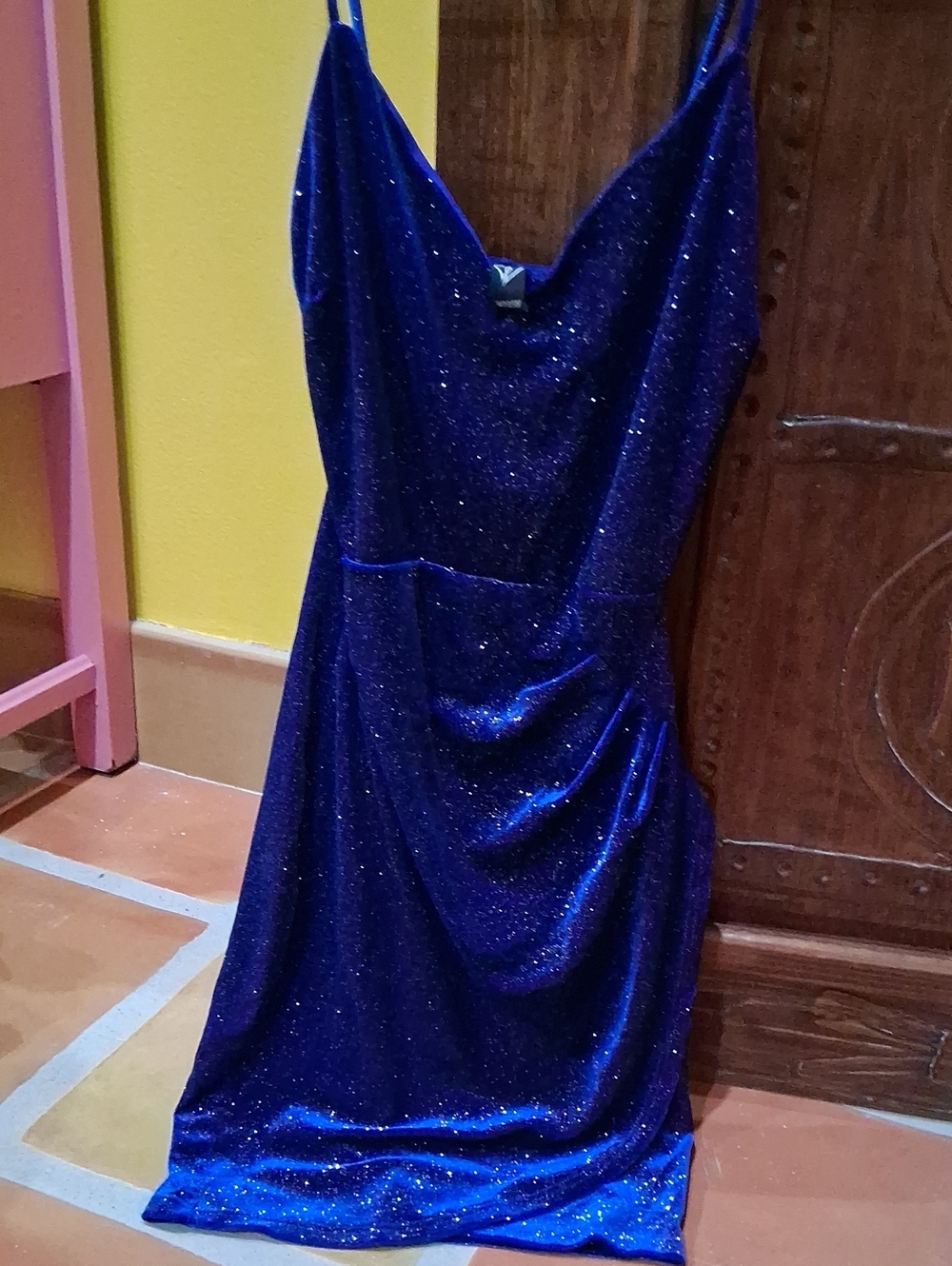 Windsor Royal Blue Sparkle Slip Dress